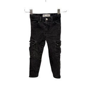 ⭐️ 5/$30 Zara Kids Cargo Denim Jeans size 2-3 Years